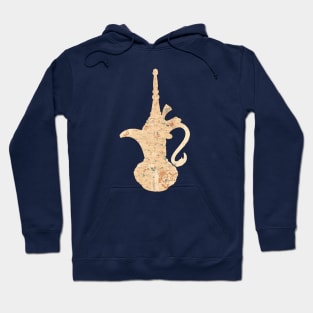 Egyptian Teapot cut from 1924 map of Cairo Hoodie